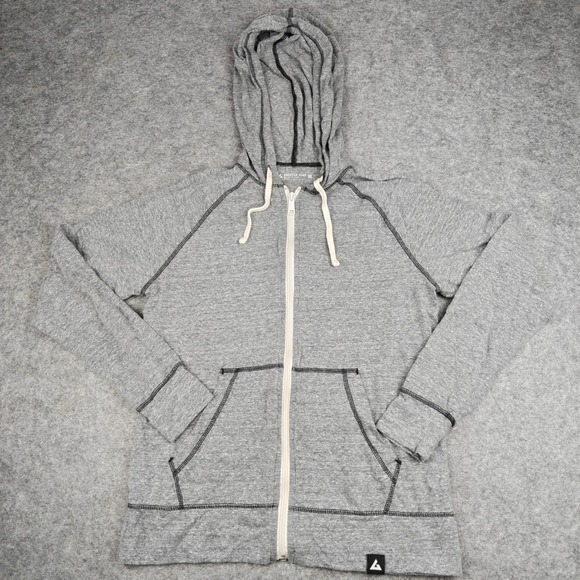 American Giant Tops - American Giant Lightweight Full Zip Hoodie Women's Medium Gray Made In USA